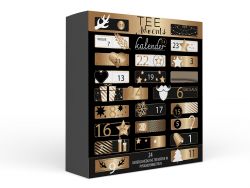 XL Tee Adventskalender Goldene Weihnachten mit 24 Pyramidenbeuteln